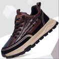 thumbnail image 4 of Zapatos sencillos para hombre, zapatillas de deporte para exteriores, zapatos informales de cuero con patrón de cocodrilo, calzado deportivo con plataforma, Tenis masculinos, novedad de 2024, 4 of 5