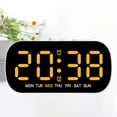 thumbnail image 1 of Reloj despertador Digital LED Macarena luz ajustable de 5 niveles decoración del hogar reloj de escritorio calendario reloj para dormitorio mesita Amarillo, 1 of 8