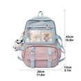 thumbnail image 3 of Mochila de lona con colgante para mujer, color rosa, 3 of 5