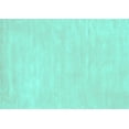thumbnail image 1 of Ahgly Company Machine Washable Indoor Rectangle Abstract Turquoise Blue Contemporary Area Rugs, 6' x 9', 1 of 4