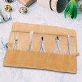 thumbnail image 4 of Leather Tool Bag, Garden Repair Tool Bag, Hardware Storage Pouch Leather Bag 5 Slots Leather Tool Roll Pouch Bag For Outdoor Home, 4 of 8