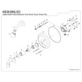 thumbnail image 3 of Kingston Brass KB3638NLSO Single-Handle Pressure Balanced Shower Faucet, Brushed Nickel, 3 of 4