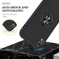 thumbnail image 2 of Case for iPhone XR, Smooth Dual Layer Hard Military Phone Case with 360 Degree Ring Stand Silicone Bumper Shockproof Protective Case (Camera Protection) Magnetic Car Holder Cover-Black, 2 of 7