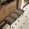thumbnail image 3 of XYZCANDO Leopard Print Polyester Spandex Rectangle Bench Seat Cover with Anti Scratch, Anti-Dust Stain Resistant Bench Seat Protector Cover for Bedroom, 3 of 9