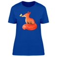 thumbnail image 1 of Adorable Orange Watercolor Fox Tee Women's -Image by Shutterstock, 1 of 1