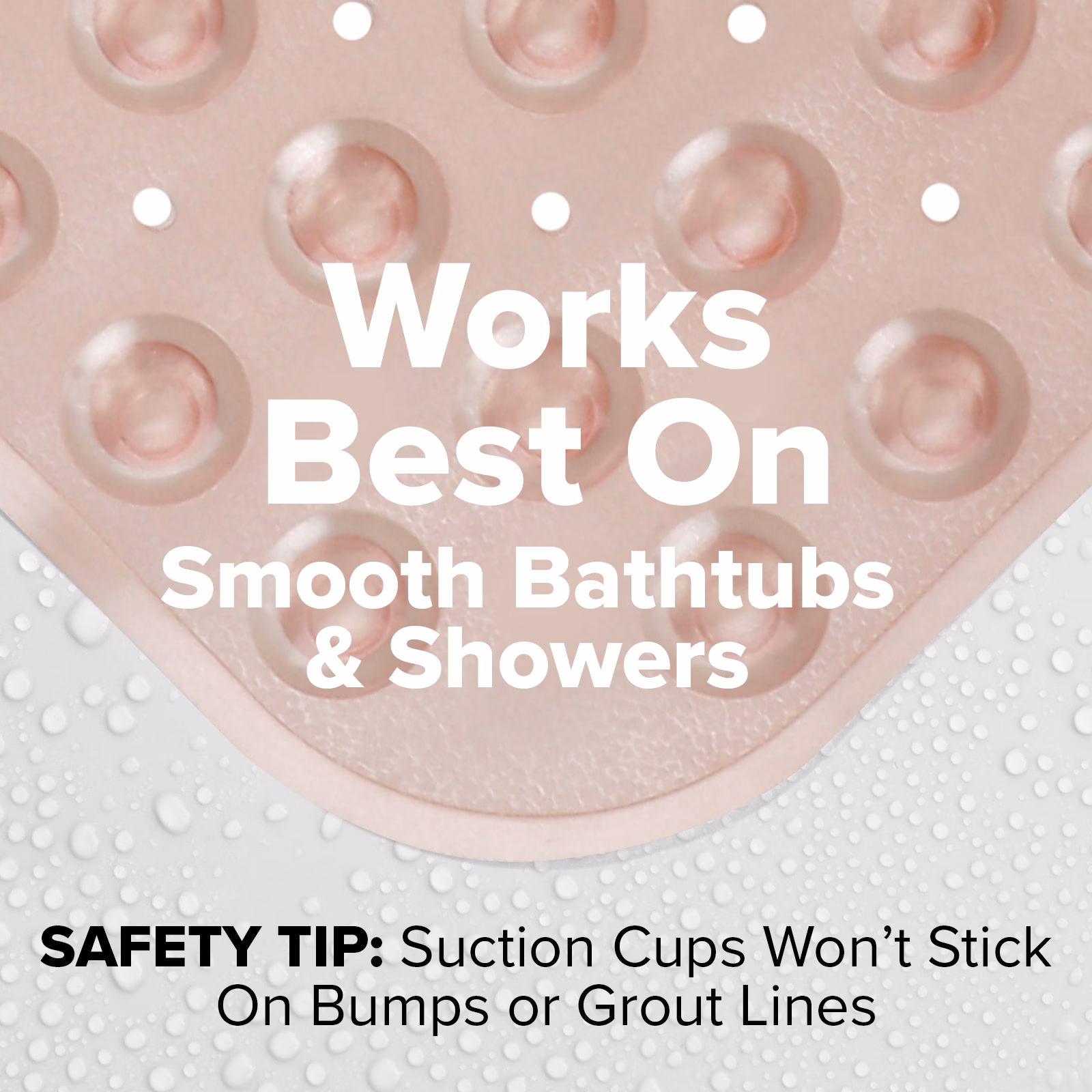 thumbnail image 4 of SlipX Solutions Bathtub Mat Non Slip 39 x 16, Extra Long Bathroom Shower Mat, Suction Cups, 4 of 8