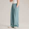 thumbnail image 5 of Otqutp Girls Wide Leg Sweatpants Flowing Loose Baggy Pants Cute Track Pants for Teen Straight Leg Activewear Joggers, 5 of 6