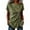 Green, variant on Womens Blend Shirts Asymmetrical Neck Side Tie Tops with Short Sleeve Tunic Summer Going Out Blouses White S