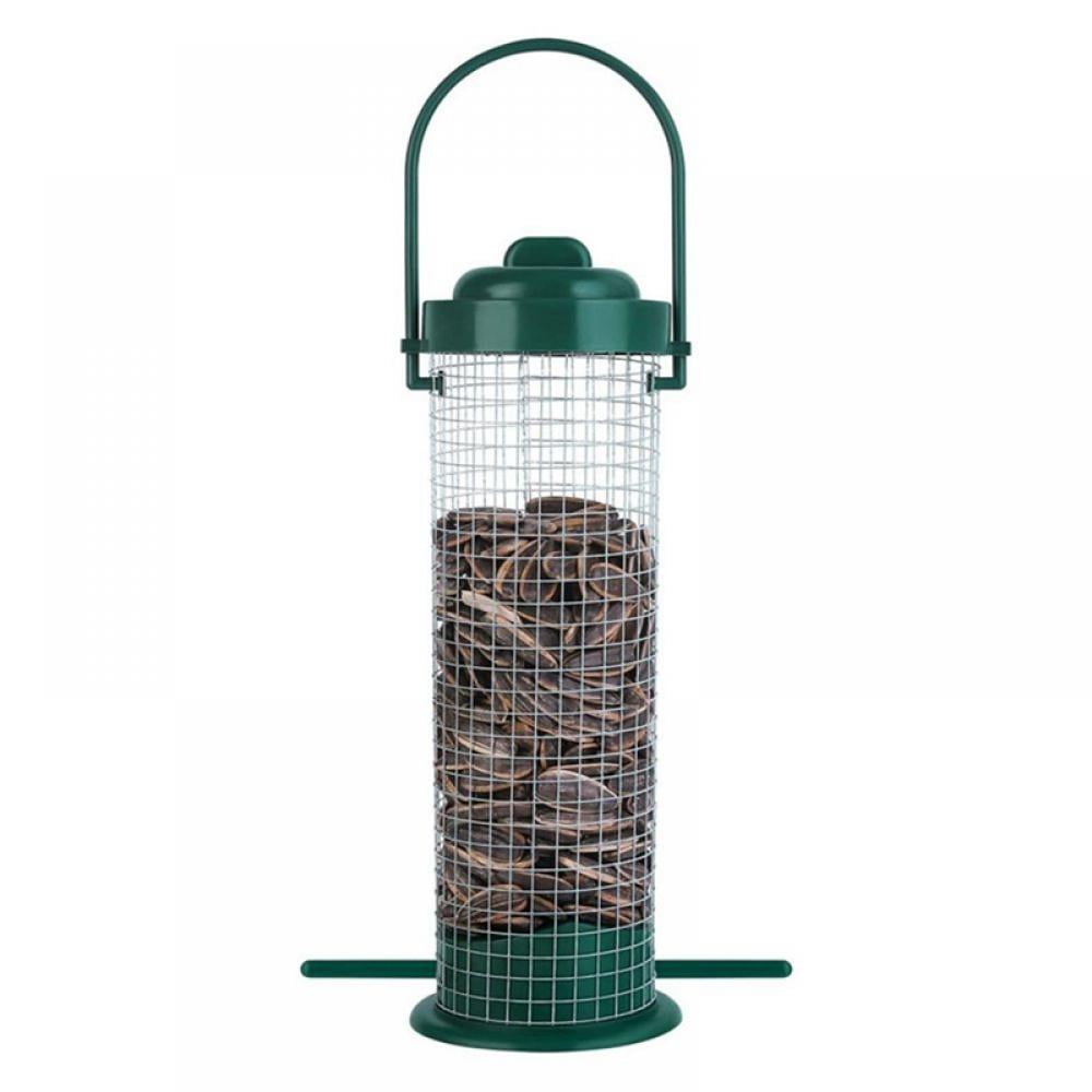 Squirrel Proof Bird Feeder,Outdoor Metal Bird Feeder Ports Hanging Wild