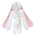 thumbnail image 3 of KORURACLUB Heart-Lock Floppy Bunny Jumpsuit Cosplay Outfit for Women Comfortable Fit Minimalist Basic White Costume, 3 of 4