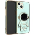 thumbnail image 7 of Cute Stereo Astronaut Stand Phone Case for iPhone 13 12 11 Pro Max Mini X XS XR 7 8 Plus, Lens Protection Stylish Back Cover(Black,13 Mini), 7 of 7