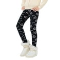 thumbnail image 5 of 3-13Years Winter Girls Fleece Lined Leggings Toddler Kids Thicken Warm Tights Trousers, 5 of 6