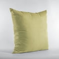 thumbnail image 3 of Plutus Yellow Solid Shiny Velvet Luxury Throw Pillow, 3 of 5