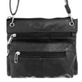 thumbnail image 2 of Silver Fever Genuine Leather East West Cross Body Organizer Bag, 2 of 5