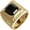 Black, variant on Men's Stainless Steel Square Multicolor Gemstone Ring Engraved Chinese Gold Dragon Classic Vintage Jewelry Black Size 8