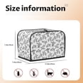 thumbnail image 2 of Rateoe Lavender Flowers Pattern Toaster Covers 2 Slice Wide Slot,Bread Machine Cover,Bread Dust Cover & Fingerprint Protection,Appliance Covers, 2 of 7