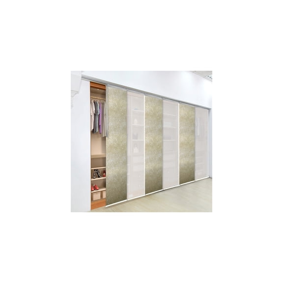 Room Divider Panels Track System - Adjustable Width BlindsSteel Curtain TrackModern Home Decor 70-130 Inch