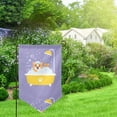 thumbnail image 2 of Wukai Corgi Washing in Bathtub Print Garden Flag 12.5x18 Inch Double Sided Sun-resistant Rain-resistant, Wrinkle-resistant Colorfast(Only Flag), 2 of 7
