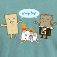 thumbnail image 3 of CafePress - Flaming Marshmallow Group Hug! Men's Comfort Col - Mens Comfort Colors Shirt, 3 of 5