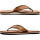 thumbnail image 4 of Sandalias tipo flip flop Quickshark de cuero vegano para hombre, talla 9, caqui, 4 of 7