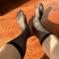 thumbnail image 5 of Mens Ultra-thin Socks Wear Traceless See-Through Stockings Dress Suit Socks, 5 of 12