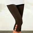 thumbnail image 7 of Womens Capri Leggings Pants Clearance Clothes Under $5.00 Casual Stretch Athletic Workout Yoga Pants High Waist Slim Fit Trousers, 7 of 7