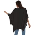 thumbnail image 6 of PULI Women’s Pullover Poncho Sweater Soft Shawl Wrap Loose Baggy Tops for Fall & Winter, 6 of 7