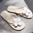 thumbnail image 6 of Yuanlong Womens Flip Flops Flower Decoration Thong Sandals Flat Casual Beach Open Toe Everyday Wear Footwear, 6 of 9