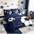 thumbnail image 2 of Manfei Football Sports 7pcs Bedding Comforter Set,Soccer Game Queen Bedding Sets,Boys Ball Gaming Queen Sheet Sets For Kids,Luxury Bedroom Decor Reversible, 2 of 8