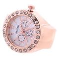 thumbnail image 2 of EeaseMX Relojes de anillo de diamantes de imitación Reloj de anillo de dedo de cuarzo reloj de anillo elástico Festival de regalo, 2 of 7