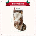 thumbnail image 3 of Lsque Rustic Cow Butterflies Champagne Pattern 18 Inch Christmas Stockings, Festive Holiday Stocking for Christmas Decorations Holiday Decor, 3 of 8