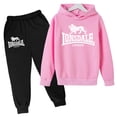 thumbnail image 3 of Ropa de otoño e invierno para niños, sudadera con capucha de 3 a 12 años, camiseta y pantalones de 2 piezas, sudadera para niños y niñas, conjunto deportivo de marca para correr y ocio, 3 of 5