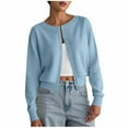 thumbnail image 2 of Women‘s Casual Oversize Solid Color Fall/Winter Long Sleeved Top Sweater Blouse Cardigan, 2 of 4
