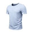 thumbnail image 5 of Cmfcve Crew Neck T Shirt for Men Casual Short Sleeve Tee Soft Comfortable Solid Color Basic Summer Tops, 5 of 7