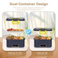 thumbnail image 4 of Danhjin Electric Lunch Boxes Hot Household Stainless Steel Lunch Box 1.8L Display Function Car Insulation Plug In Lunch Box Kitchen Appliances, 4 of 6
