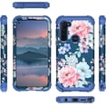thumbnail image 2 of Casetego for Moto G Stylus 2020 Case,Three Layer Heavy Duty Shockproof Protection Hard Plastic Bumper +Soft Silicone Rubber Protective Case for Women Girls,Navy Blue, 2 of 6