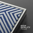 thumbnail image 4 of IDEA4WALL Framed Wall Art Print Set 3D Illusion Effect Blue and White Diamond Collage Abstract Shapes Modern Contemporary for Living Room, Bedroom, Office - 16"x24"x2 White, 4 of 5