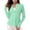 Green, variant on Womens Solid Color Sun Protection Long Sleeve 1/4 Zip Pullover Athletic Hiking Running Workout Tops Red S(S)
