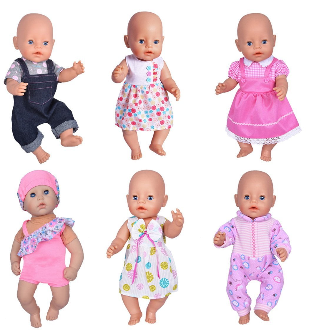Ebuddy 6 Sets Doll Clothes Outfits Costume for 14 to 16 Inch Born Baby Dolls for sale online