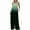 Green, variant on Women 's Loose Sleeveles Jumpsuits Retro Gradient Color Adjustable Spaghetti Strap Baggy Long Pant Romper Jumpsuit Purple 10(XL)