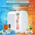 thumbnail image 2 of CAYNEL Mini Fridge Portable Thermoelectric 4L/6 Can AC/DC Cooler and Warmer for Skincare,Food,Beverage,Beauty & Makeup small Feidge for Bedroom,Car and Office (White), 2 of 17