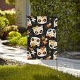thumbnail image 2 of Sigee Cat Skulls and Flowers for Live Happy Decorative Small Garden Flag,Double Sided Yard Flags Holiday Garden Flags for All Seasons, 2 of 9