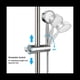 thumbnail image 4 of Soporte de Ducha de Mano con 2 , Soporte de Ducha Ajustable, Soporte de Ducha Giratorio de 360°, para BañO, 4 of 5