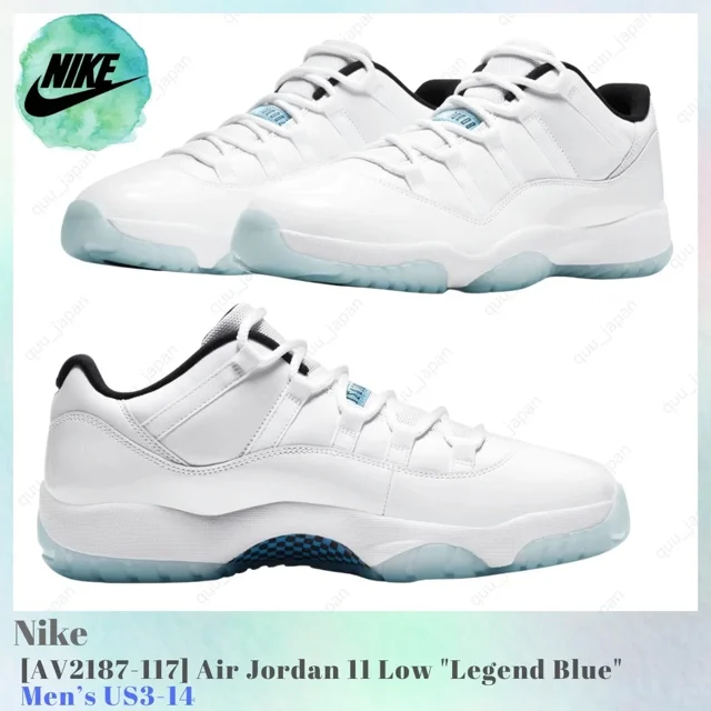 N I-K-E A i r-Jor-dan 11 Low Legend Blue AV2187-117 Men's US3-14 NEW