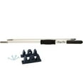 thumbnail image 2 of Panther Boat Anchor System Pole KPP120W Pool-Cue Style; Two-Piece Design; 5 Inch Setback; 12 Foot Length; White; Fiberglass; With Rubber Storage Clips/Mounting Screws; Stainless Steel Butt Collar, 2 of 2