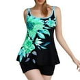 thumbnail image 2 of Lopeceal Two Piece High Neck Tankini Swimsuits for Women Tankini Bathing Suits Tops with Boyshorts Sleeveless Halter Swimwear, 2 of 6