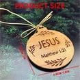Elbeaqi Christmas Ornaments Names Of Ornaments 25Pcs Names Of Christmas Ornaments 2025 Wooden