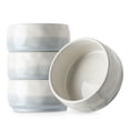 thumbnail image 1 of DOWAN 4.5 inch Ceramic Soup Bowls, Set Of 4, Light Blue & White, 1 of 7