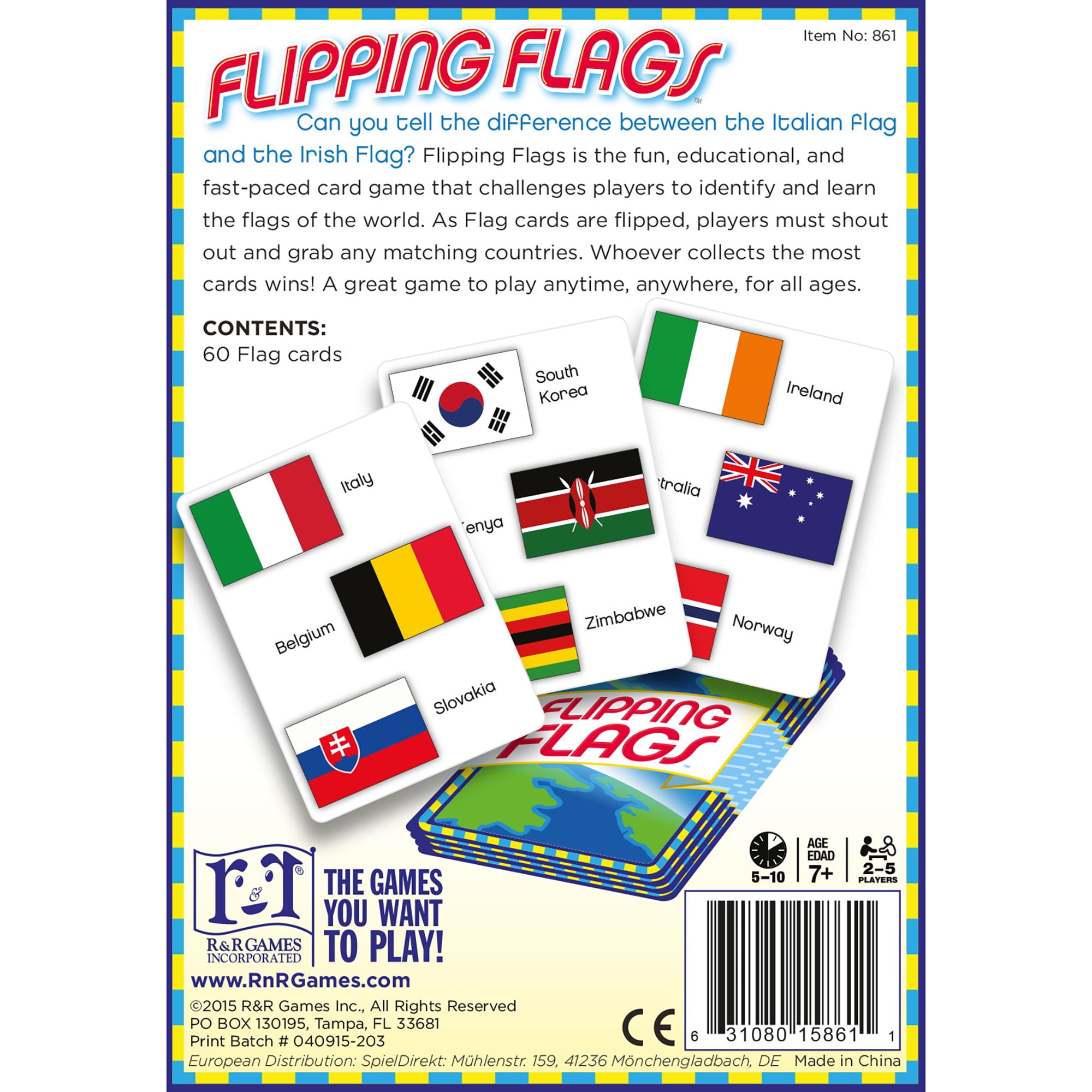 Flag Frenzy USA, Board Game