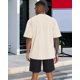 thumbnail image 5 of Camiseta Adorejoy Oversize Vintage Lavada para Hombre - Beige, 5 of 9